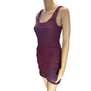 (5 for‎ $25) Rue 21 Sleeveless Garnet Lace Bodycon Dress size medium
